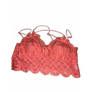 ZENANA Padded Lace Brown  Bralette Criss Cross Strap Woman Plus Size 3x Lingerie
